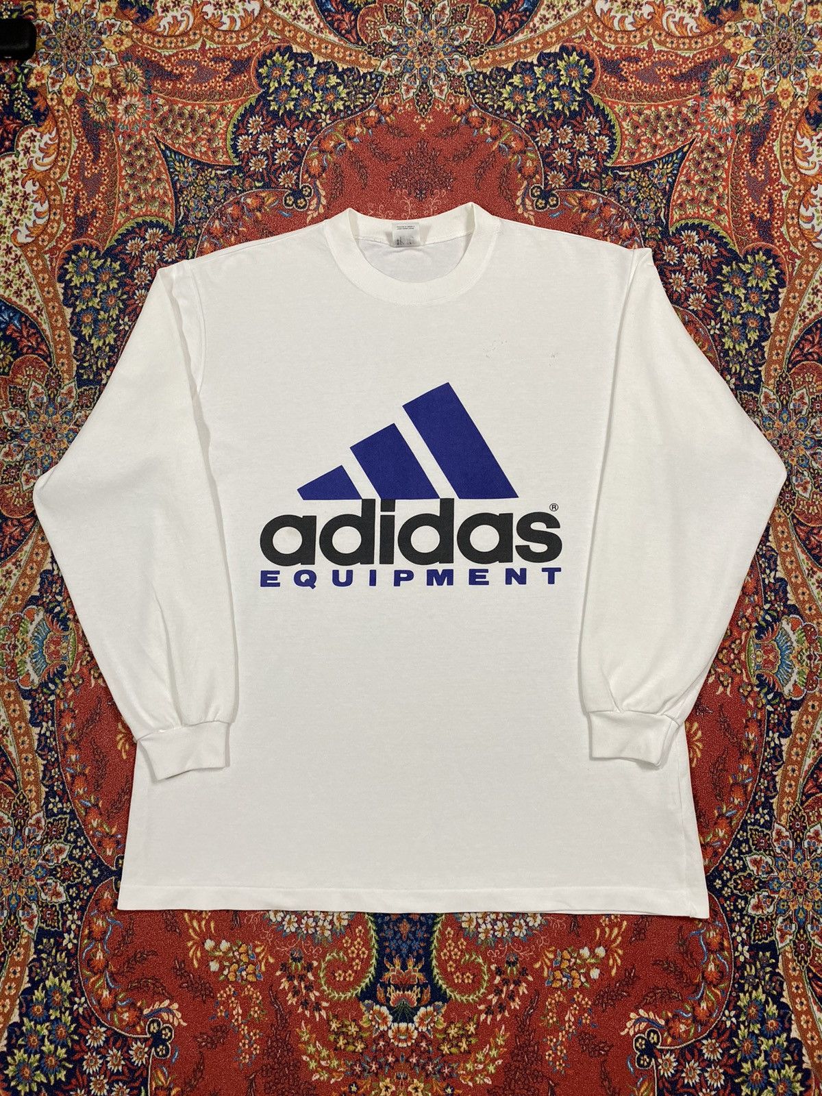Adidas Vintage Adidas Equipment L/S T-shirt Size US L / EU 52-54 / 3 - 1 Thumbnail