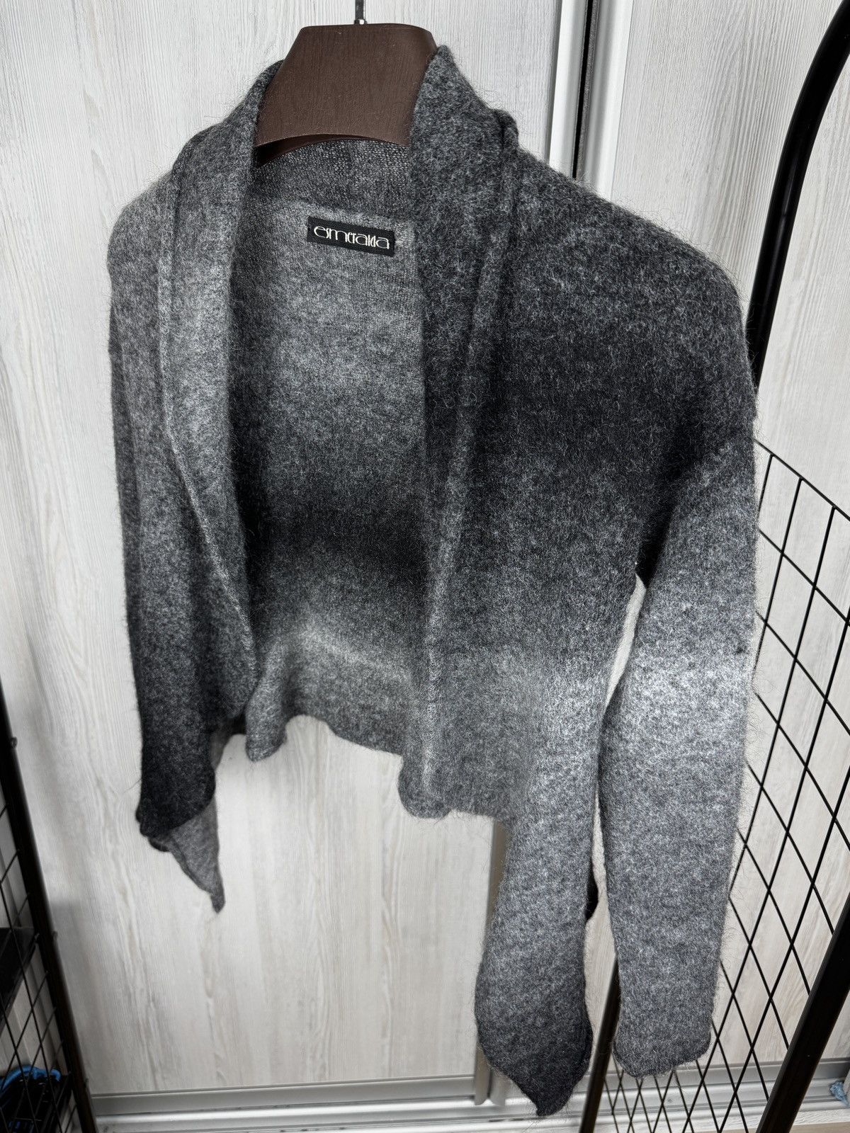 Designer Esmeralda grey lightweight sweater cardigan Germany made S/M Size S / US 4 / IT 40 - 6 Thumbnail