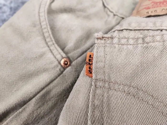 Levi's Vintage Levi's 646 0419 Big E Orange Tag Beige Jenas Pants Size US 30 / EU 46 - 18 Thumbnail