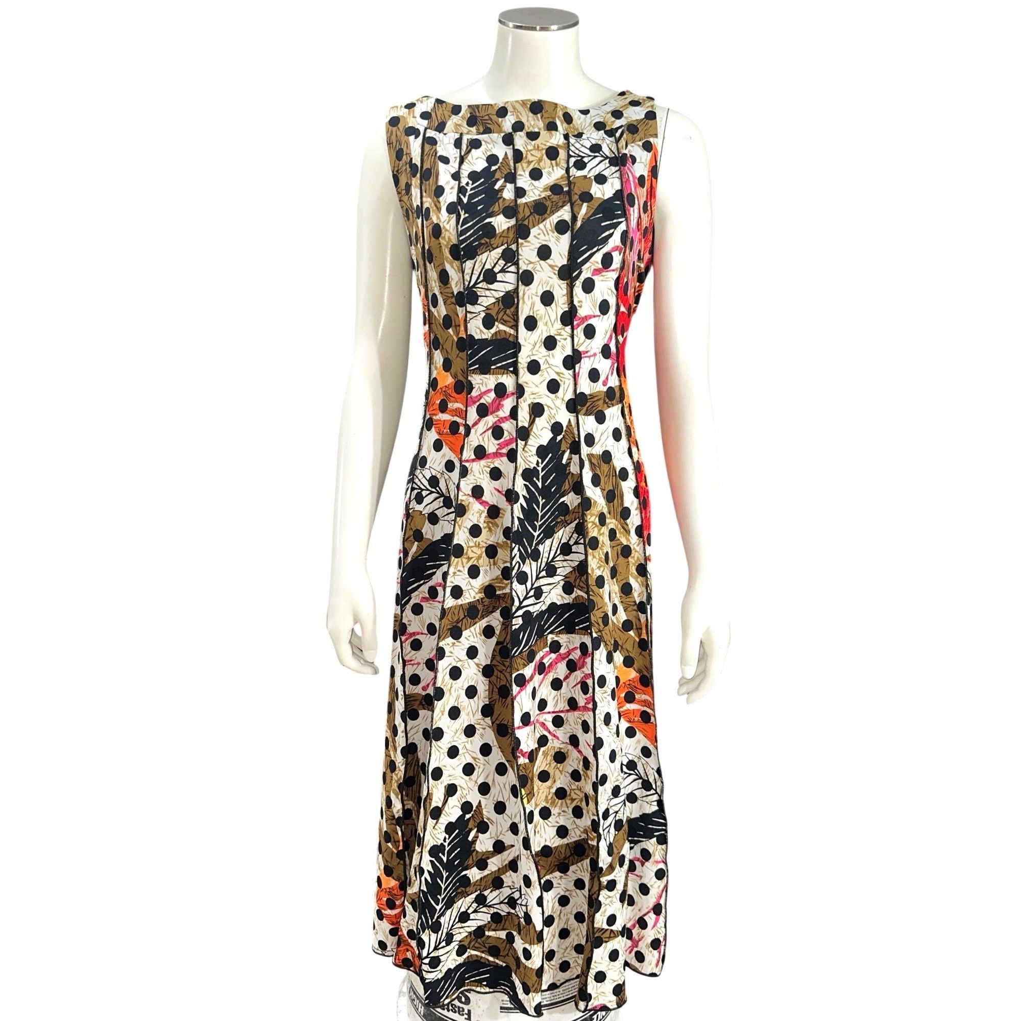 Other Voir Voir Size 14 Multicolor Polka Dot Patchwork Leaf Print Size XL / US 12-14 / IT 48-50 - 2 Thumbnail