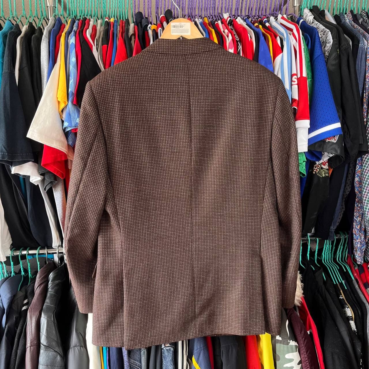 Boggi Boggi Milano Brown Wool Blazer Jacket Made in Italy Size 50R - 3 Thumbnail