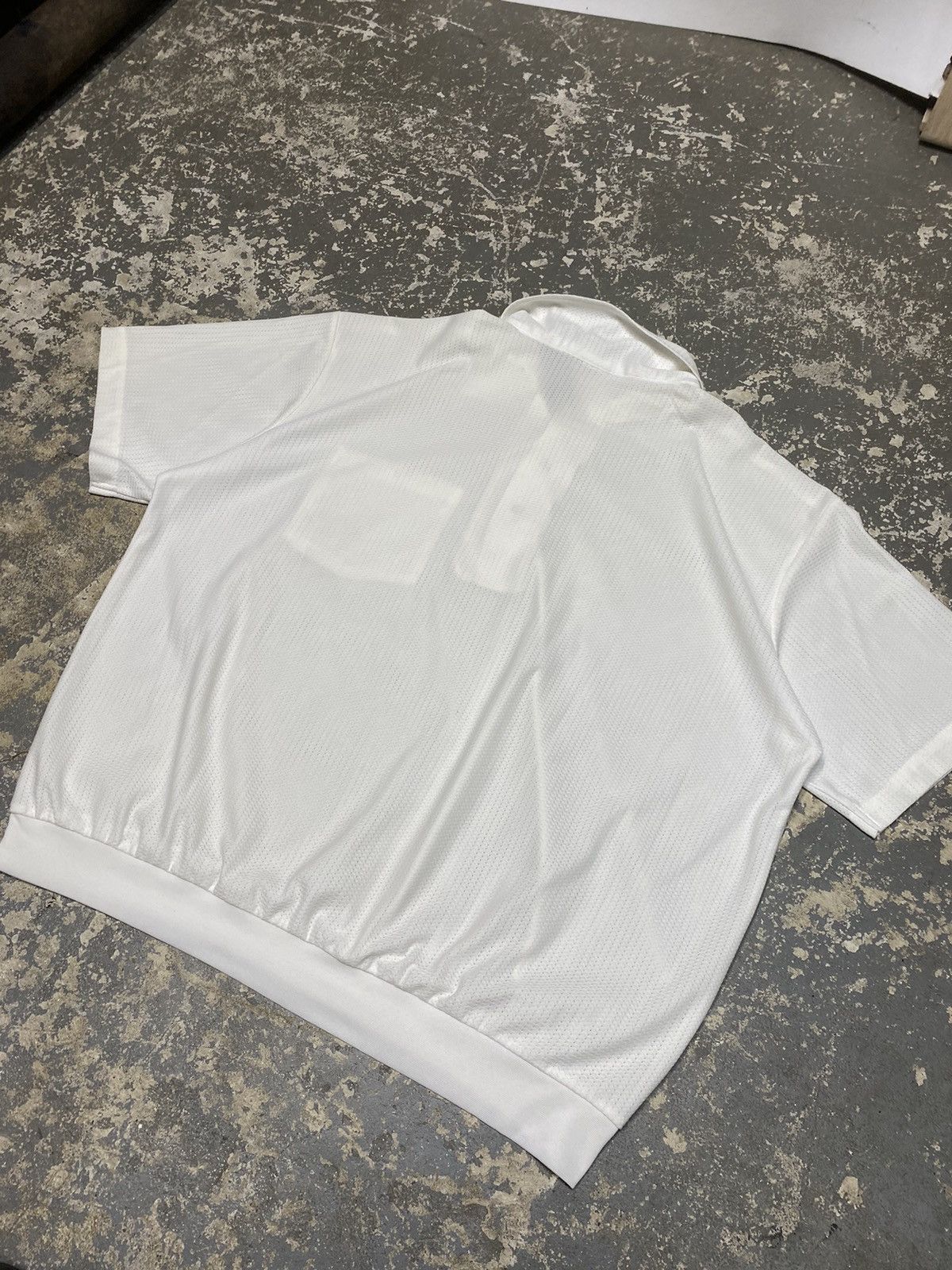 Haband × Vintage Vintage Haband White Summer Mesh Polo Tshirt Size US L / EU 52-54 / 3 - 9 Thumbnail