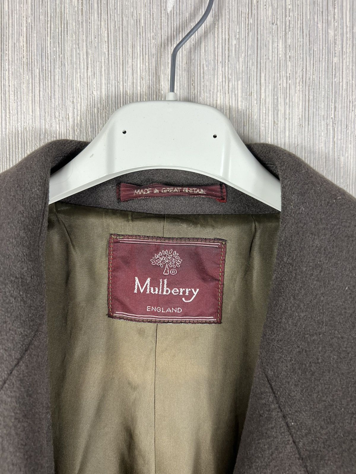 Mulberry Vintage 90s Mulberry wool cashmere double-breasted long coat Size US M / EU 48-50 / 2 - 11 Thumbnail
