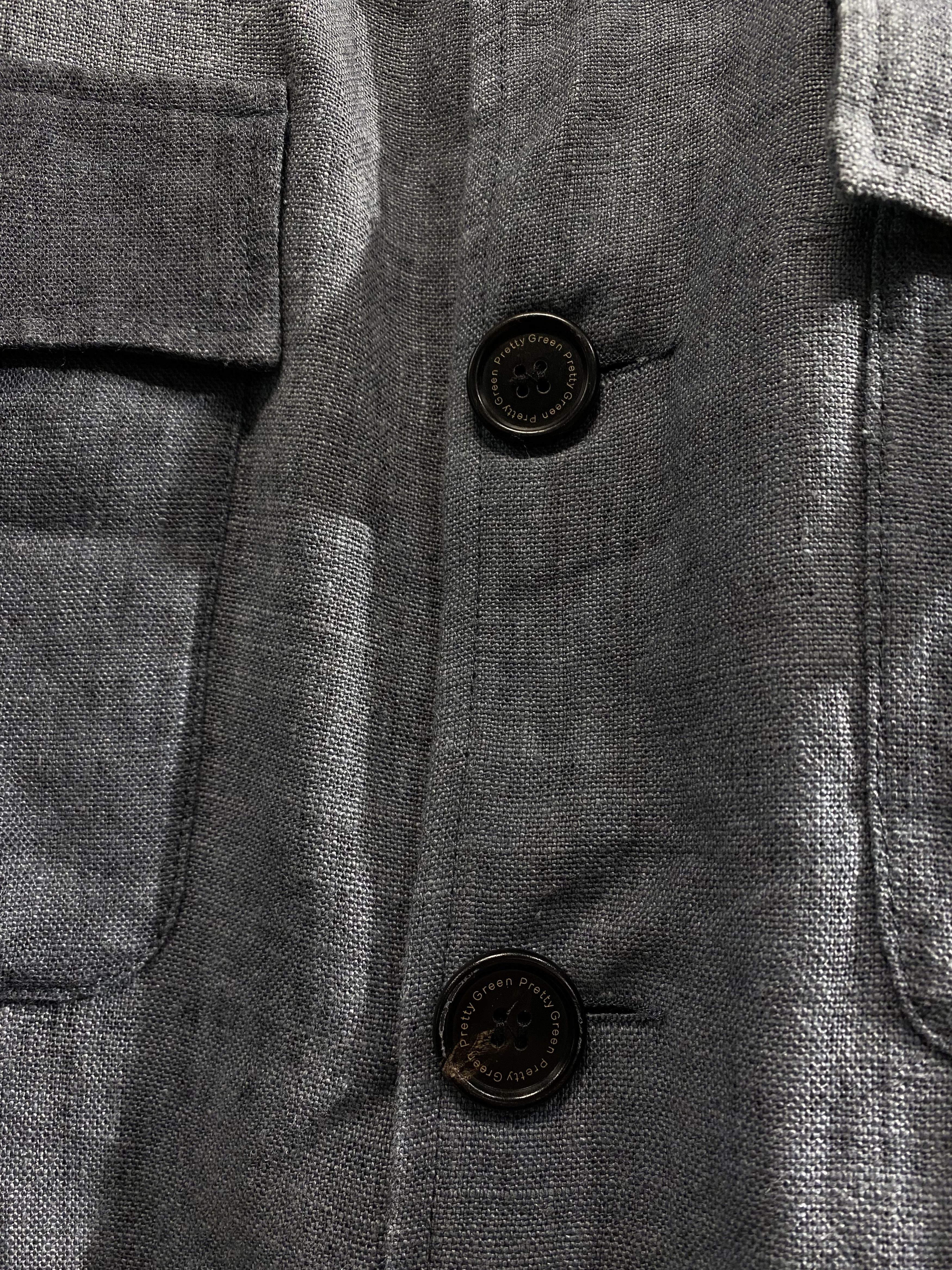 Pretty Green Pretty Green linen Safari Garment dye overshirt Jacket Size US L / EU 52-54 / 3 - 5 Thumbnail