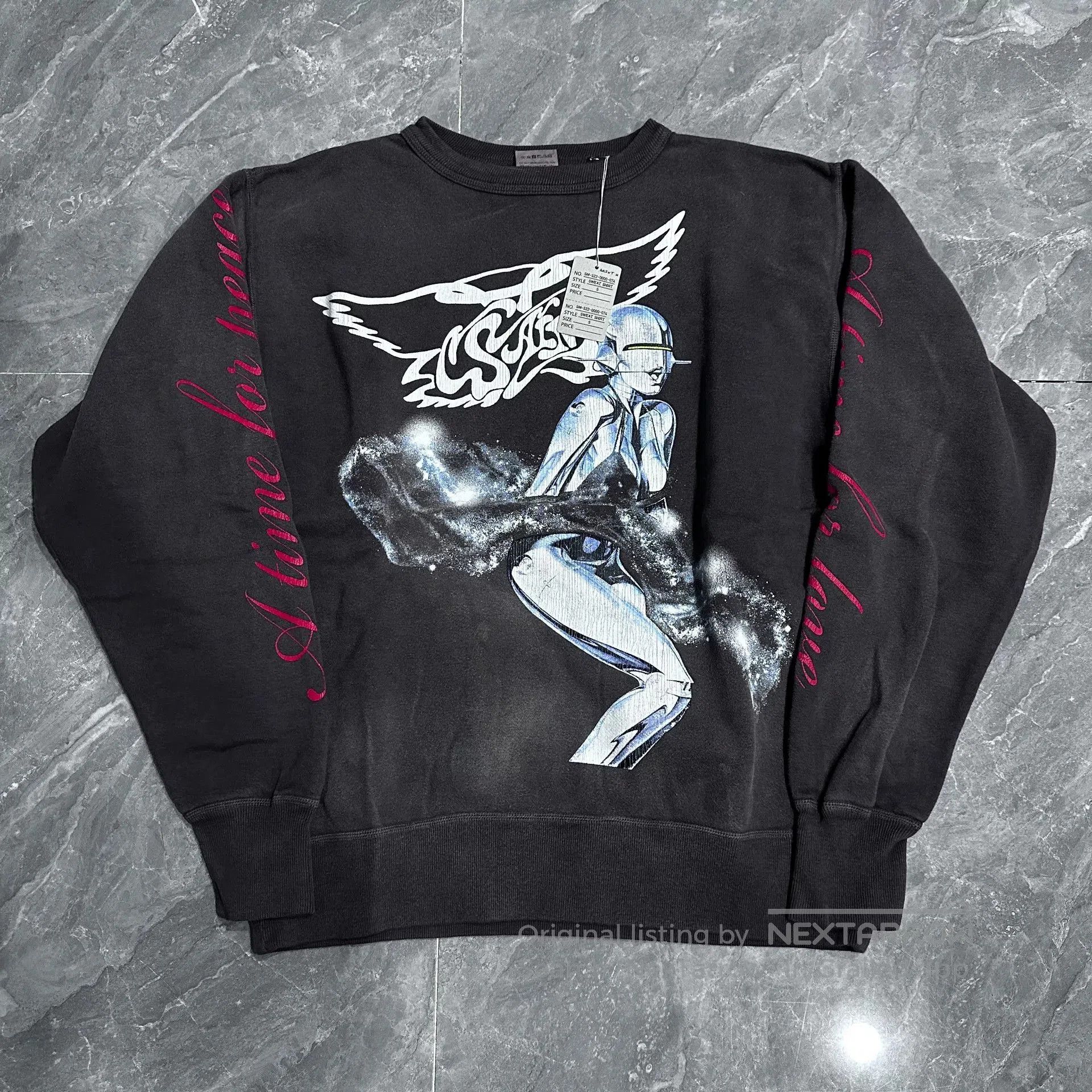 Club Sorayama Saint Michael Sorayama Black Gray Sweatshirt. Size US S / EU 44-46 / 1 - 1 Thumbnail