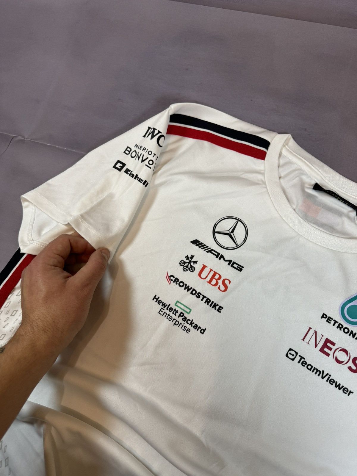 Formula 1 × Mercedes-Benz AMG Petronas Formula 1 Team Racing New T shirt Blokcore Size US XXL / EU 58 / 5 - 6 Thumbnail