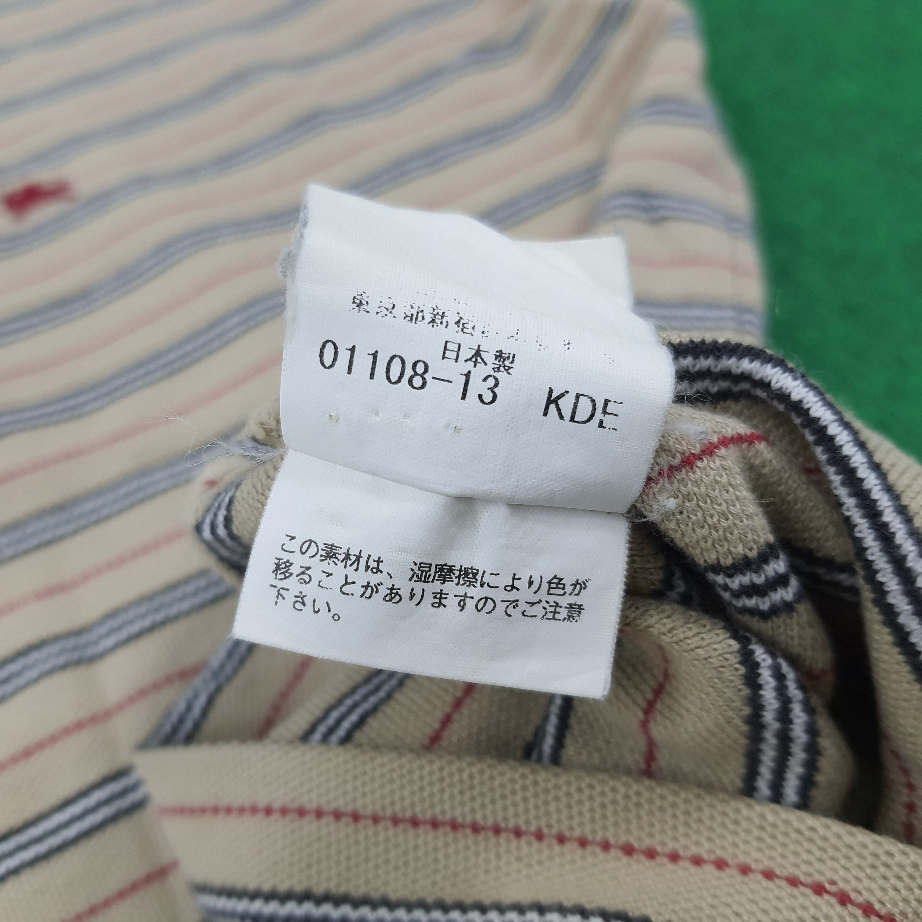 Burberry × Vintage Vintage Burberry London Striped Tshirt Size US L / EU 52-54 / 3 - 6 Thumbnail
