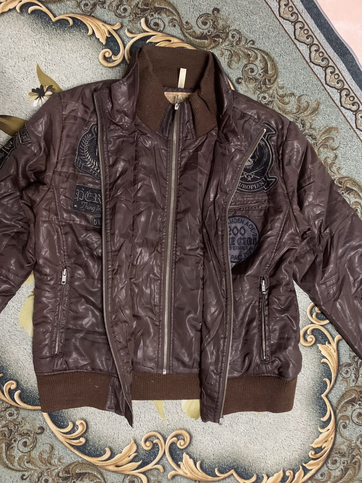 Japanese Brand Vintage DURALUMIN Skull Puffer Jacket Zipper Size US L / EU 52-54 / 3 - 10 Thumbnail