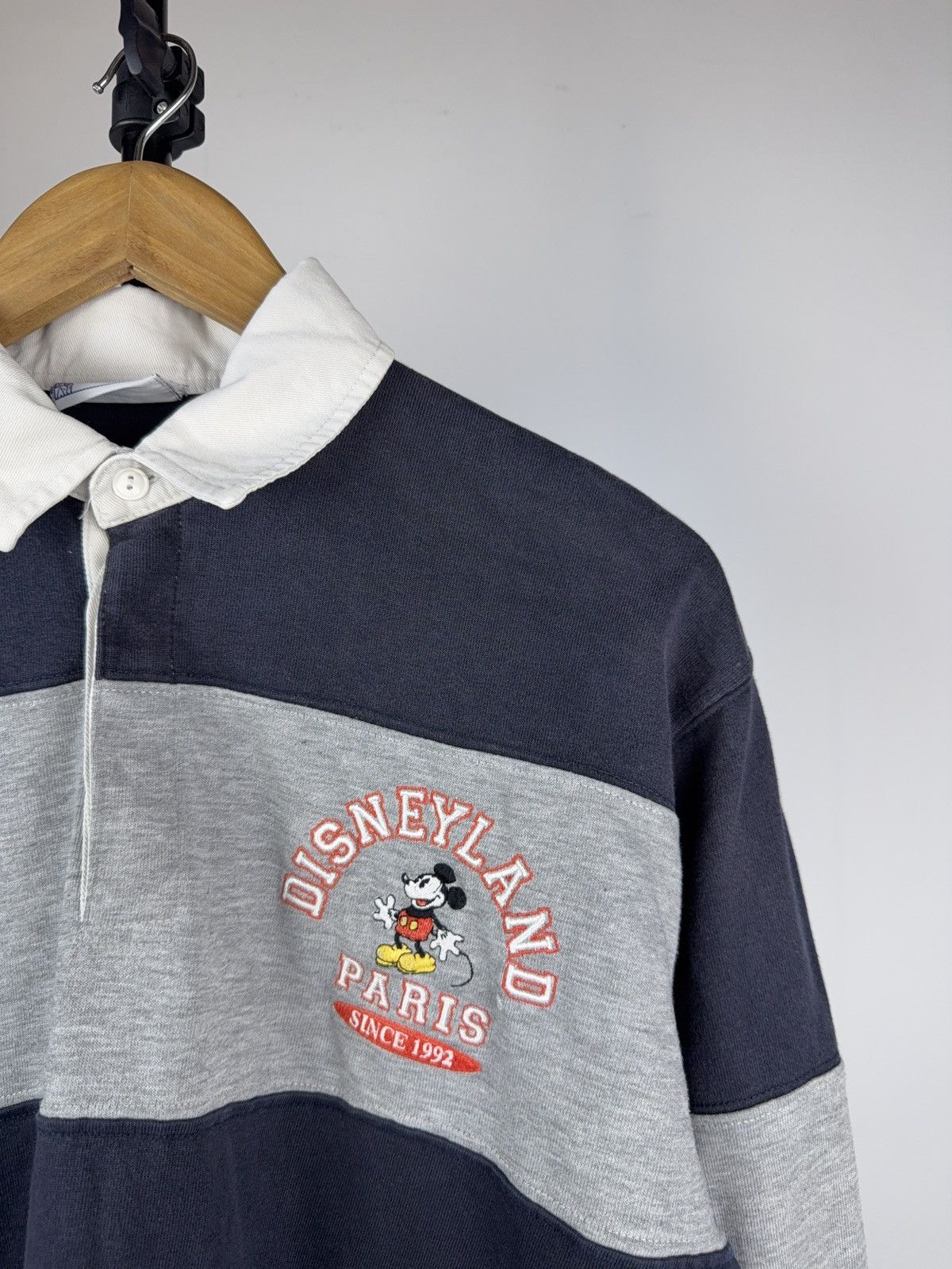 Disney Vintage 90s Retro Disneyland Disney Rugby Polos Long sleeve Size US M / EU 48-50 / 2 - 3 Thumbnail