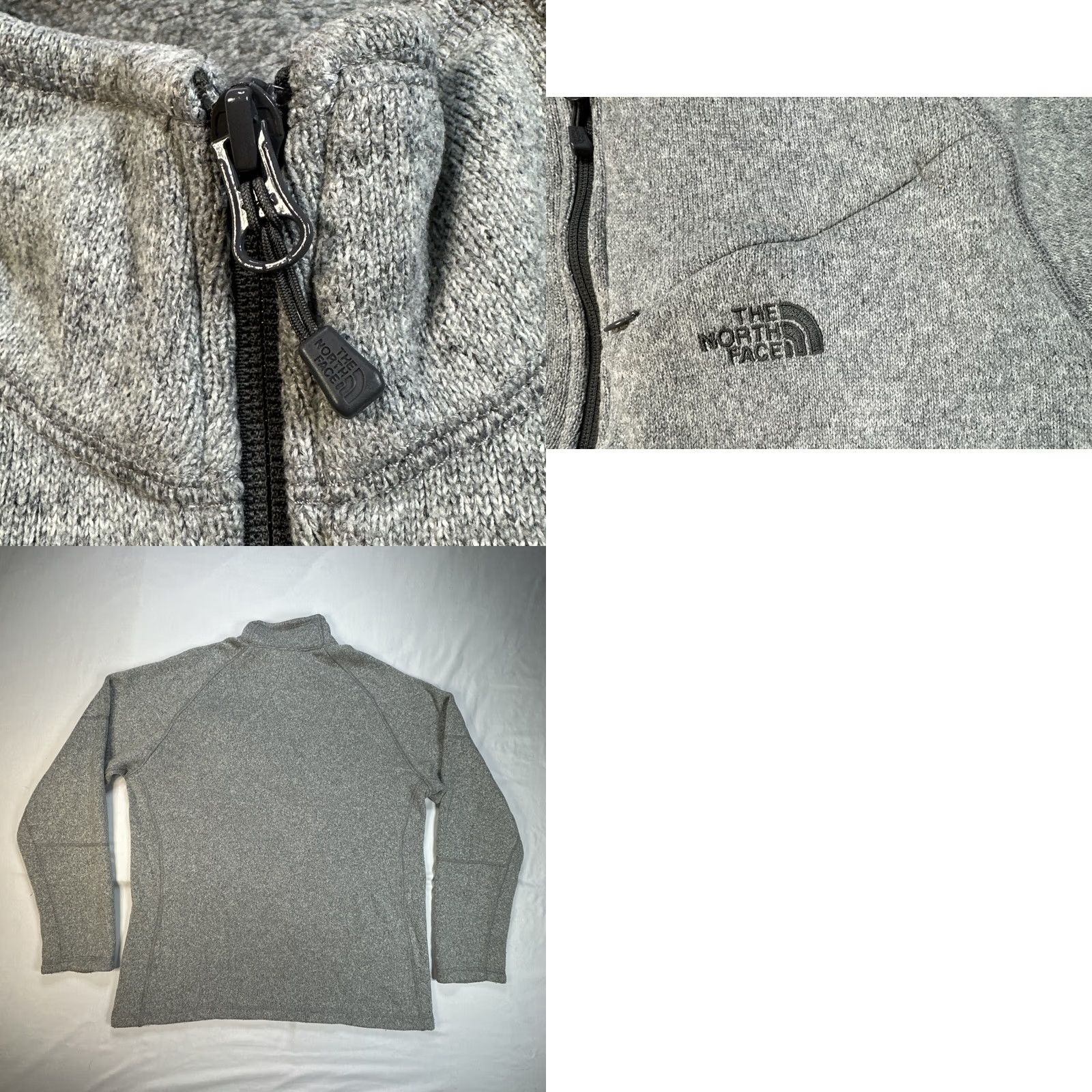 The North Face VINTAGE: No The North Face Gray 1/4 Zip Fleece Sweatshirt Jacket Men L Shirt Size US L / EU 52-54 / 3 - 8 Thumbnail