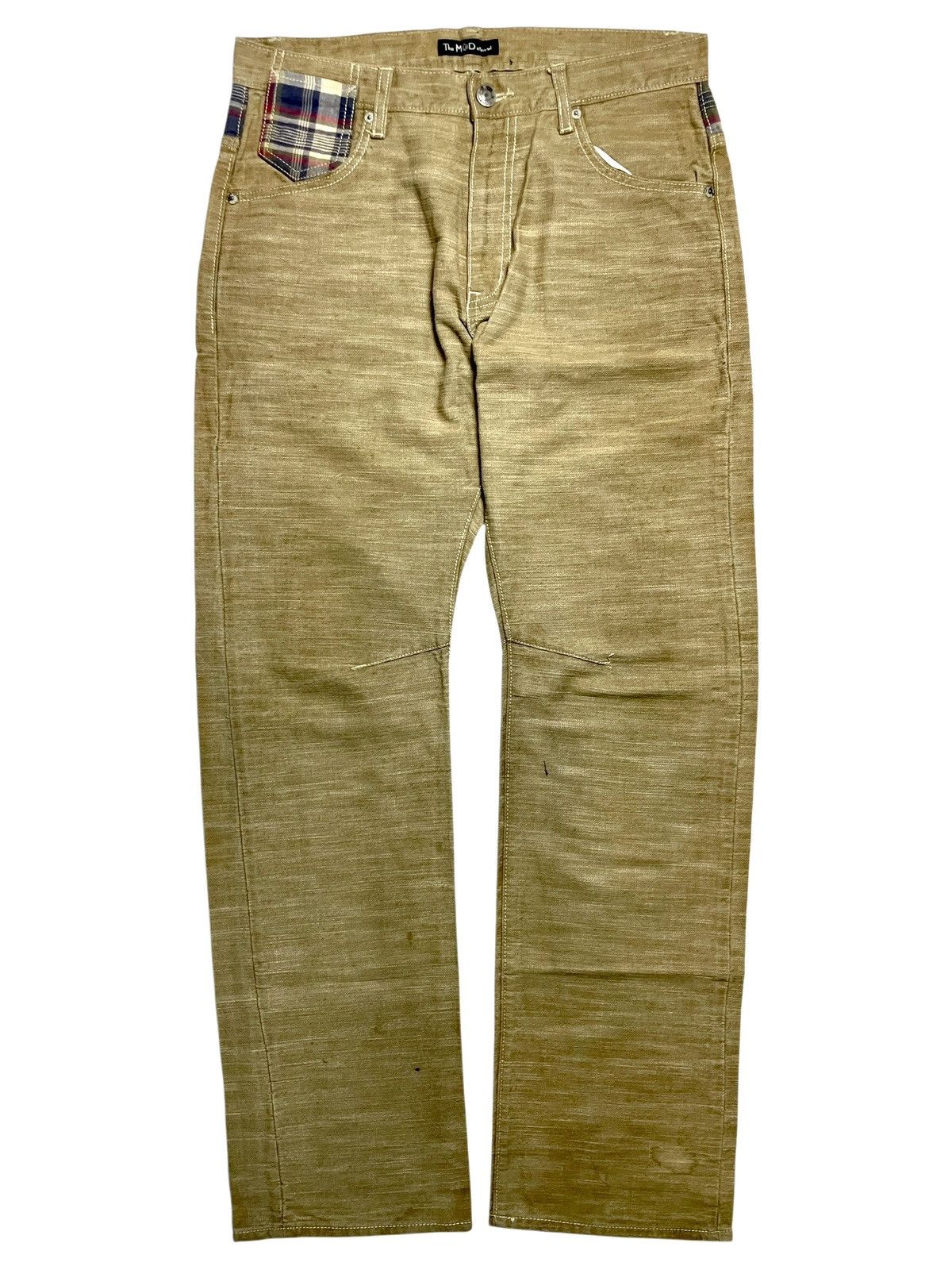 Eternal 2000’s The Mod Eternal - Plaid Patch Coboy Style Denim Pants Size US 34 / EU 50 - 1 Thumbnail