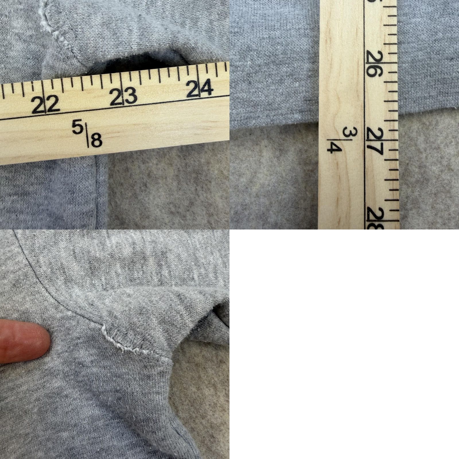 Logo 7 VINTAGE Extracurricular Hoodie Mens Large Gray Logo Graphic Pullover Fleece Sweatshirt Size US L / EU 52-54 / 3 - 8 Thumbnail