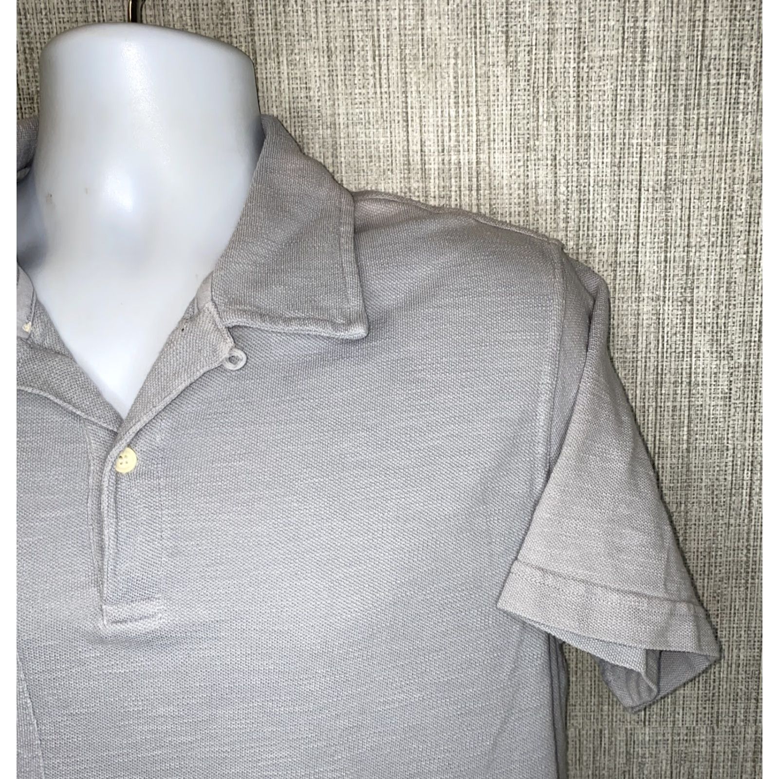 Billy Reid Billy Reid Mens Gray Short Sleeve Golf Polo Shirt L Size US L / EU 52-54 / 3 - 2 Thumbnail