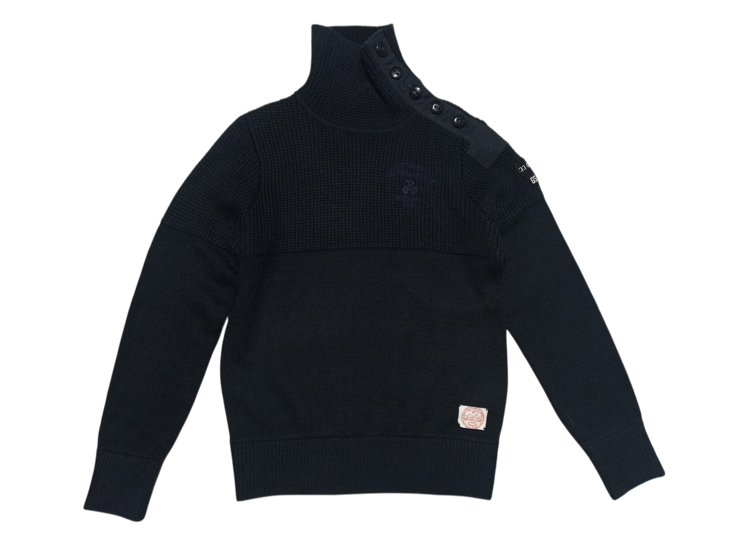 G-Star G-Star RAW High Neck Button Knit Sweater Size US L / EU 52-54 / 3 - 2 Thumbnail
