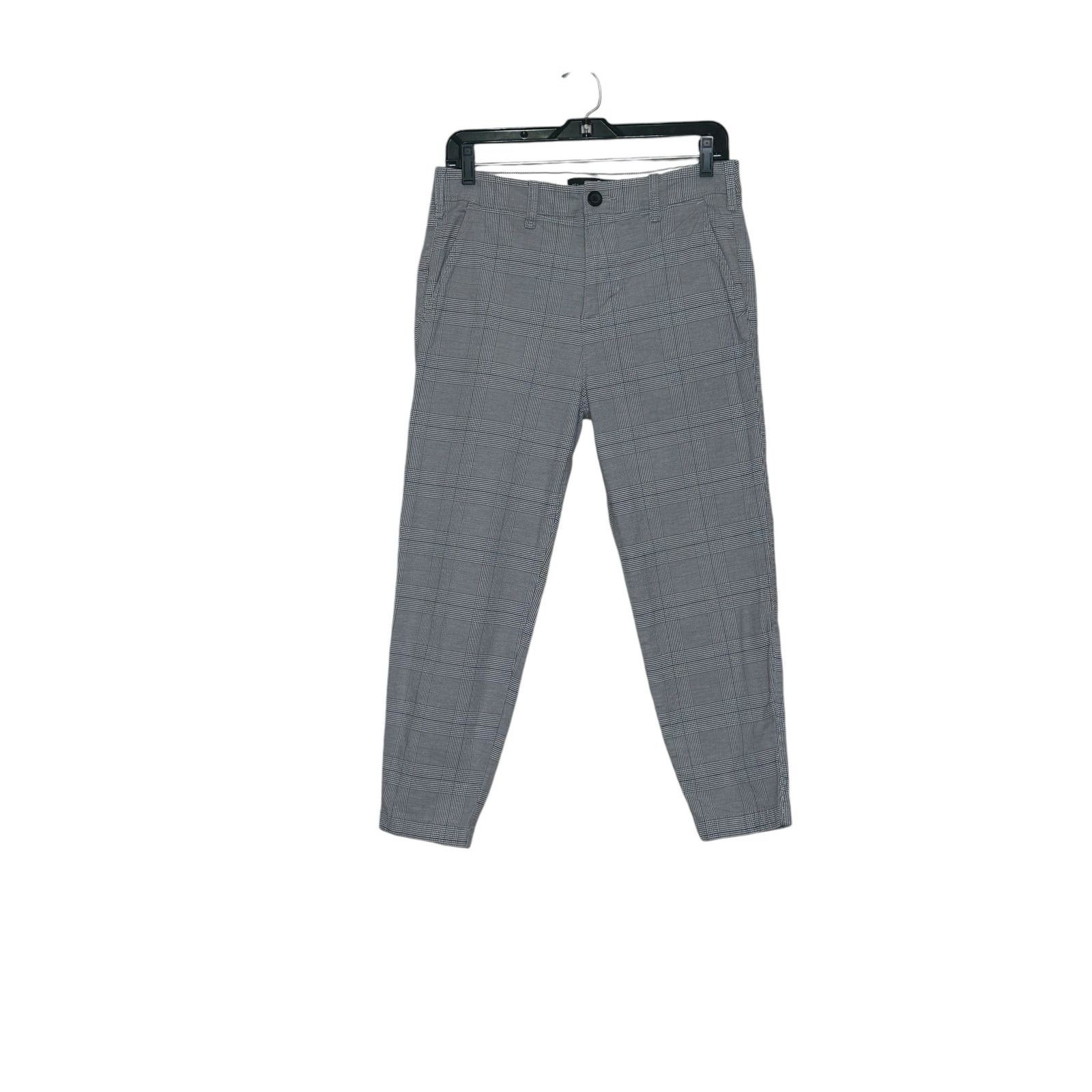 Hollister Hollister gray blue plaid crop taper chino pants size 29 Size US 29 - 9 Thumbnail