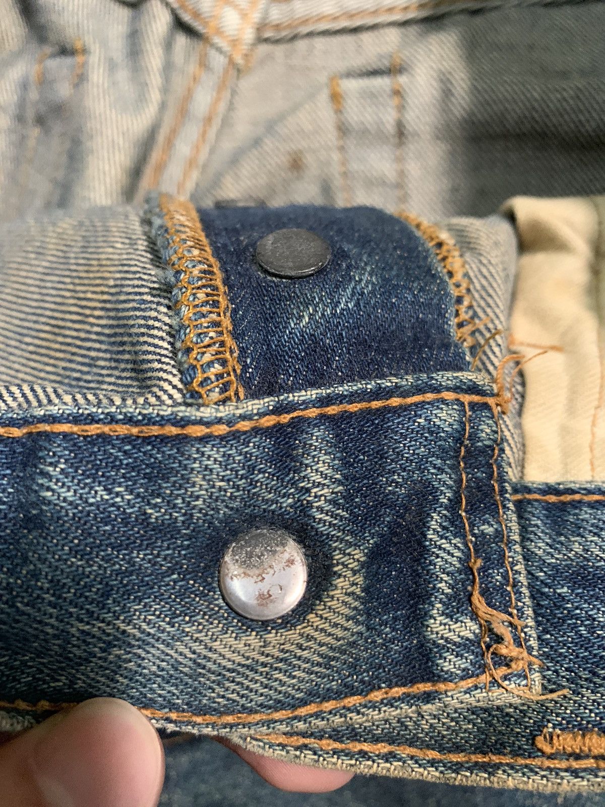Levi's VINTAGE LEVIS 501 BIG E SELVEDGE MUDWASH & RUSTY DISTRESSED Size US 29 - 19 Thumbnail