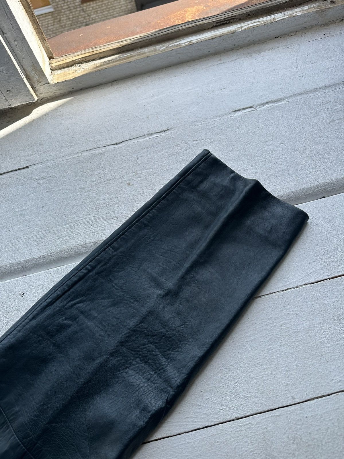 Leather 🚨Vintage leather pants motorcycles BROWN LUXURY Y2K Size 30" / US 8 / IT 44 - 12 Thumbnail