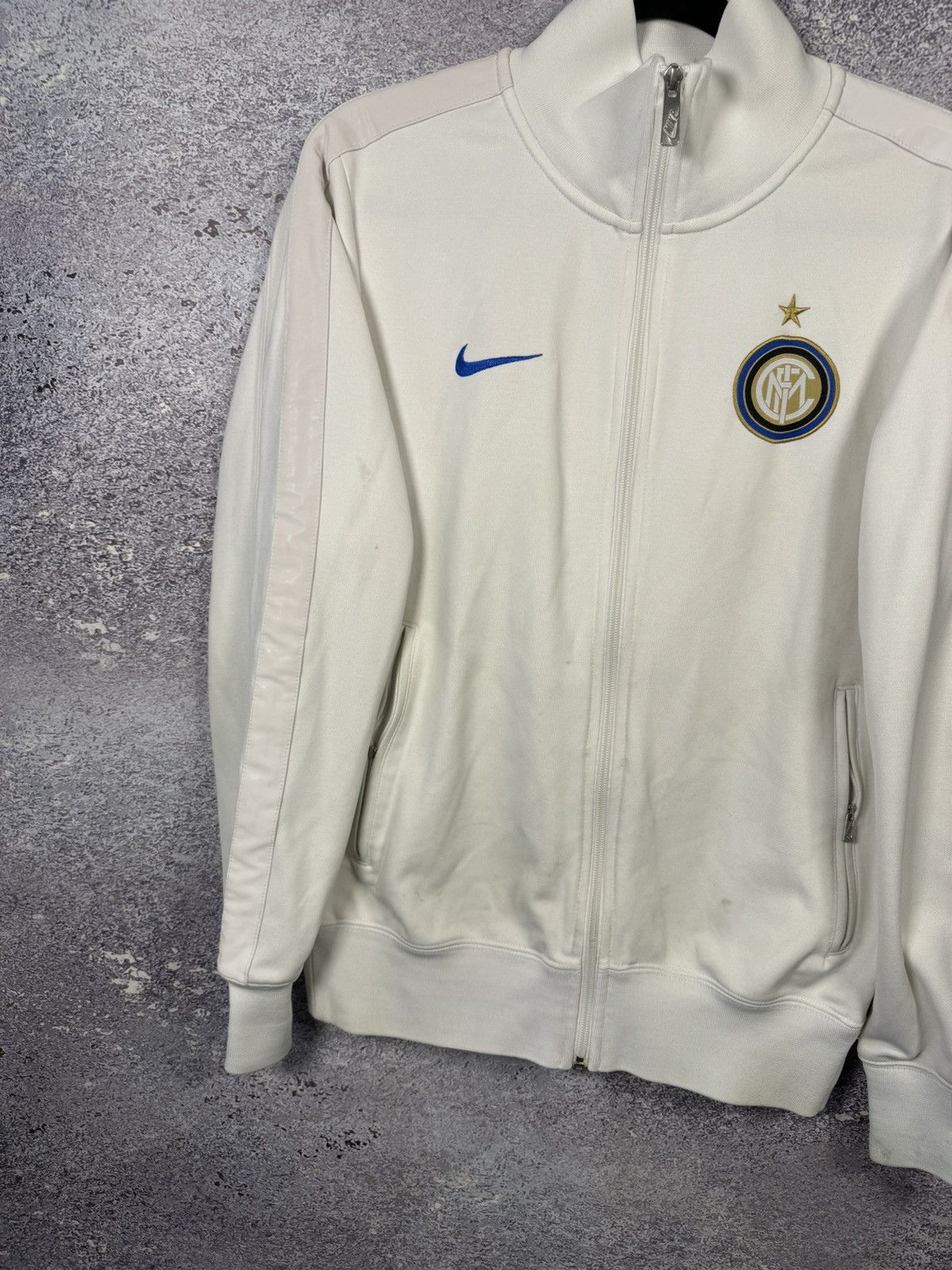 Nike × Vintage Nike Inter Milan 2009/10 Zip Up Training Track Jacket Small Size US S / EU 44-46 / 1 - 4 Thumbnail