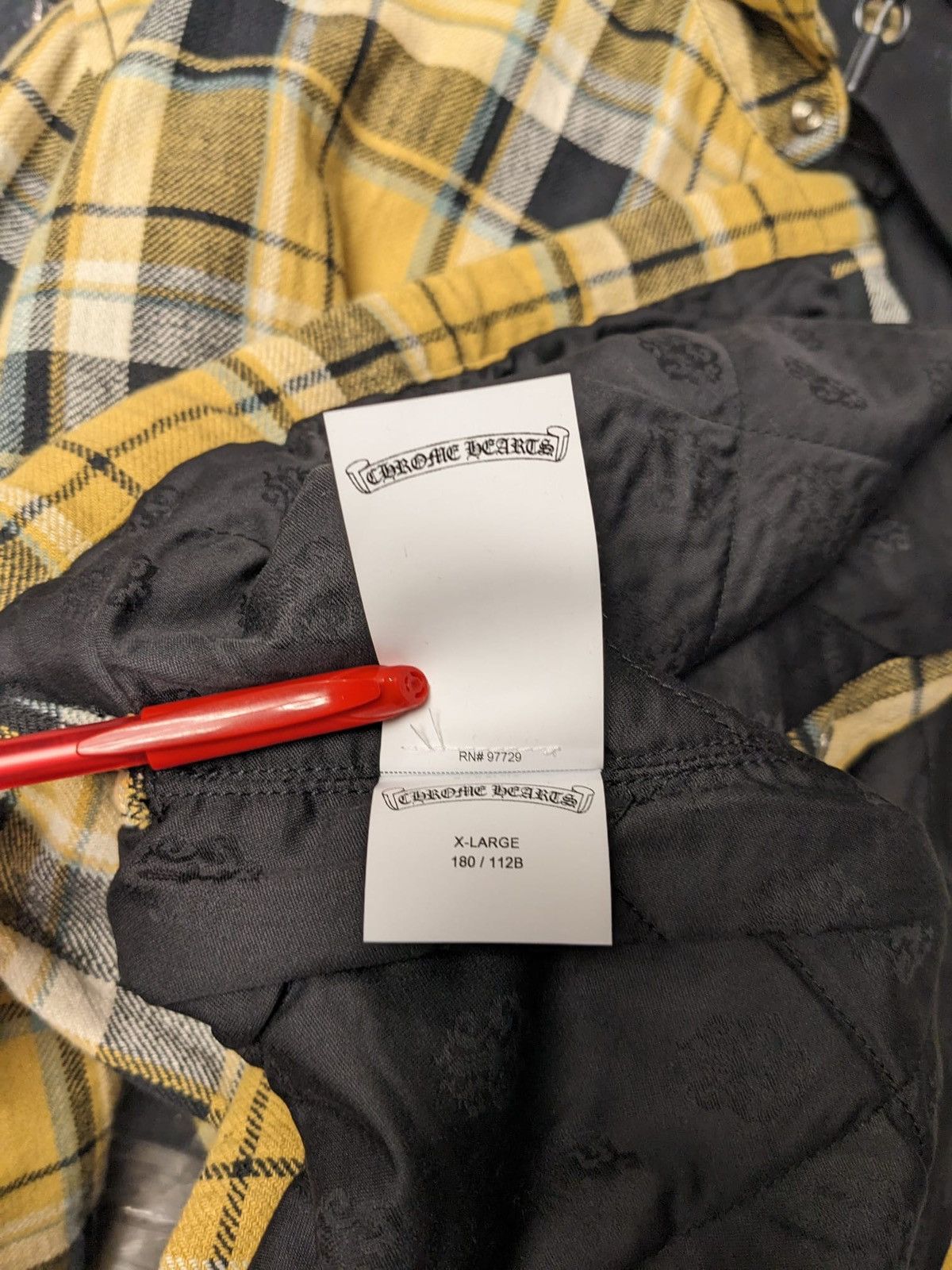 Chrome Hearts CHROME HEARTS CH FLANNEL JACKET XL YELLOW Size US XL / EU 56 / 4 - 5 Thumbnail