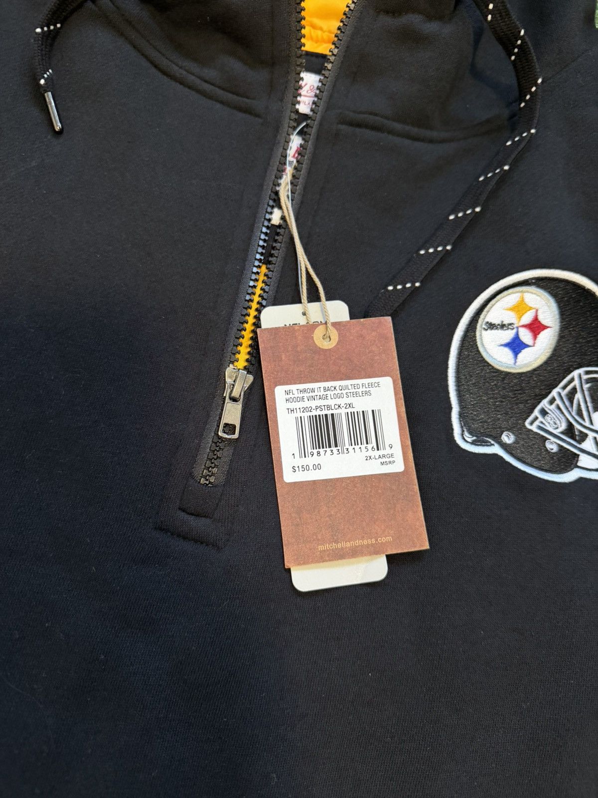 Mitchell & Ness Pittsburgh Steelers Mitchell & Ness Quilted Fleece Quarter Size US XXL / EU 58 / 5 - 2 Thumbnail