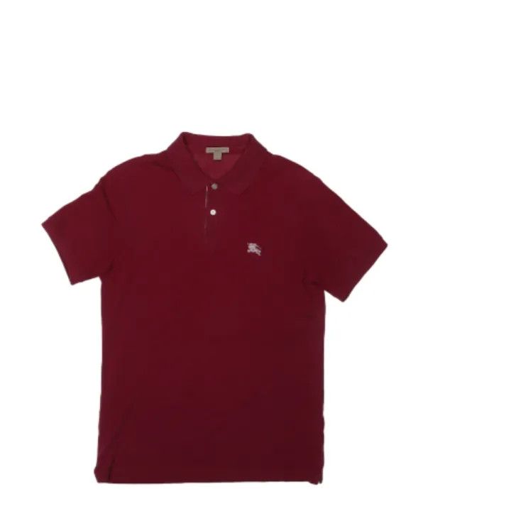 Burberry Burberry Solid Color Embroidered Polo Shirt 0079 Size XL / US 12-14 / IT 48-50 - 1 Thumbnail