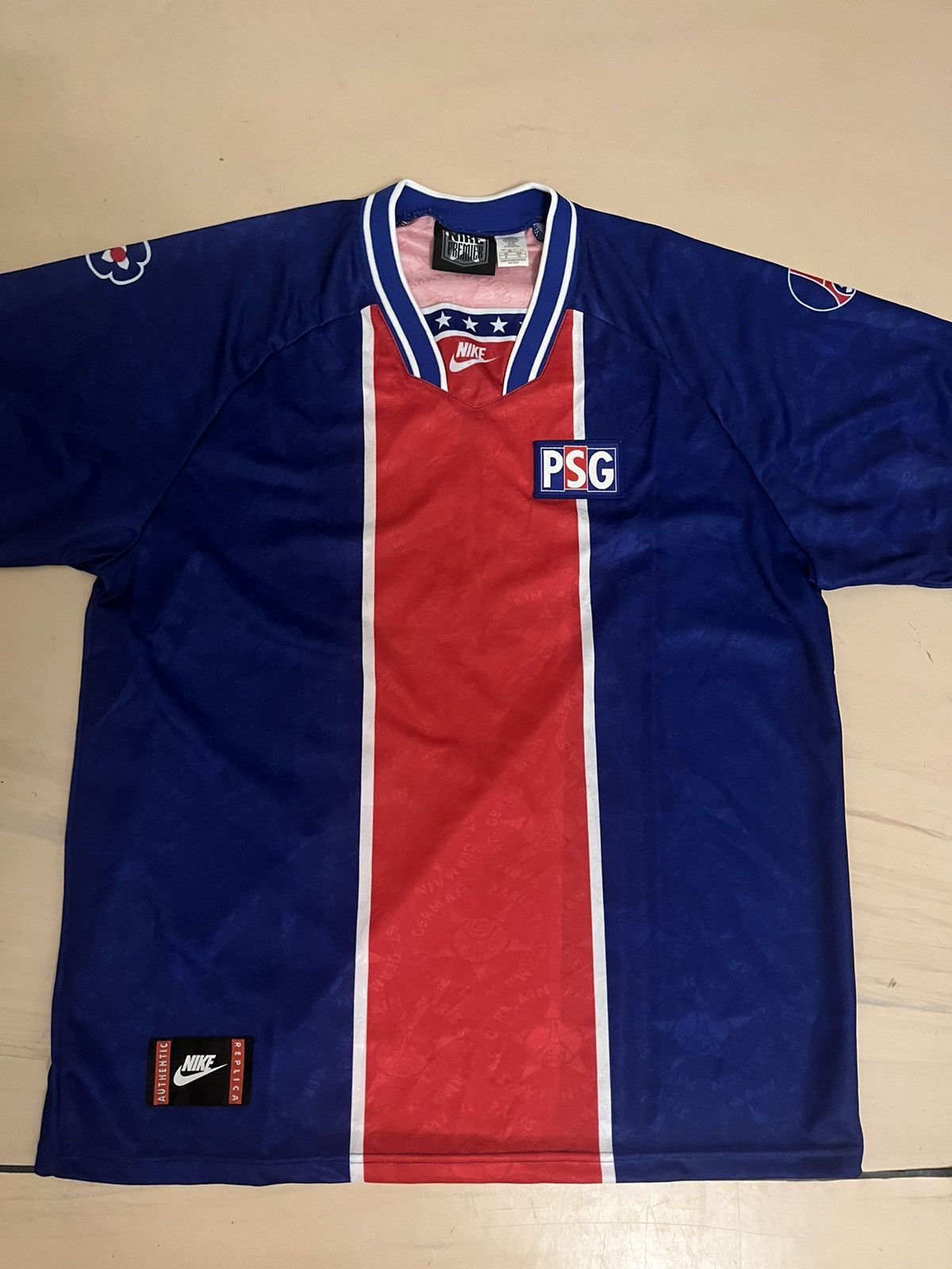 Nike × Vintage T-shirt Nike Paris Saint Germain PSG 1994/95 Home Size US XL / EU 56 / 4 - 1 Thumbnail