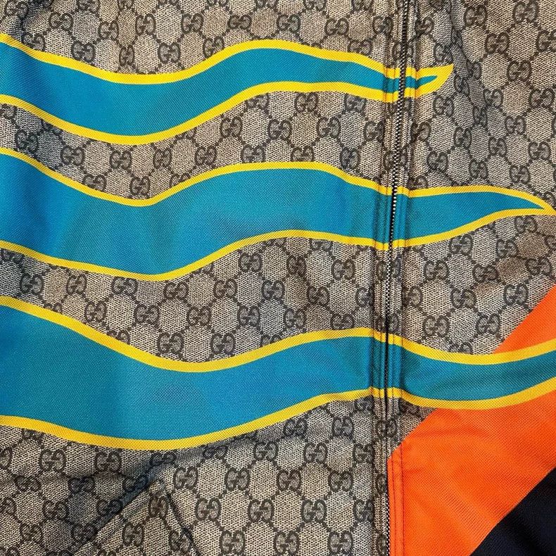 Gucci Gucci SS22 full-print striped hooded long-sleeved jacket 25 Size US M / EU 48-50 / 2 - 4 Thumbnail