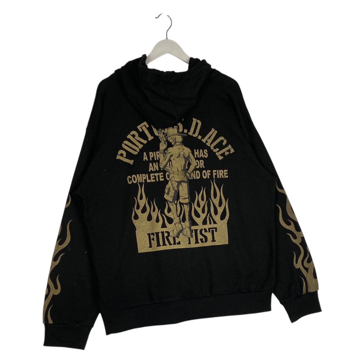 One Piece × Vintage Vintage One Piece Full Zip Hoodie Sweater Black Size US L / EU 52-54 / 3 - 10 Thumbnail