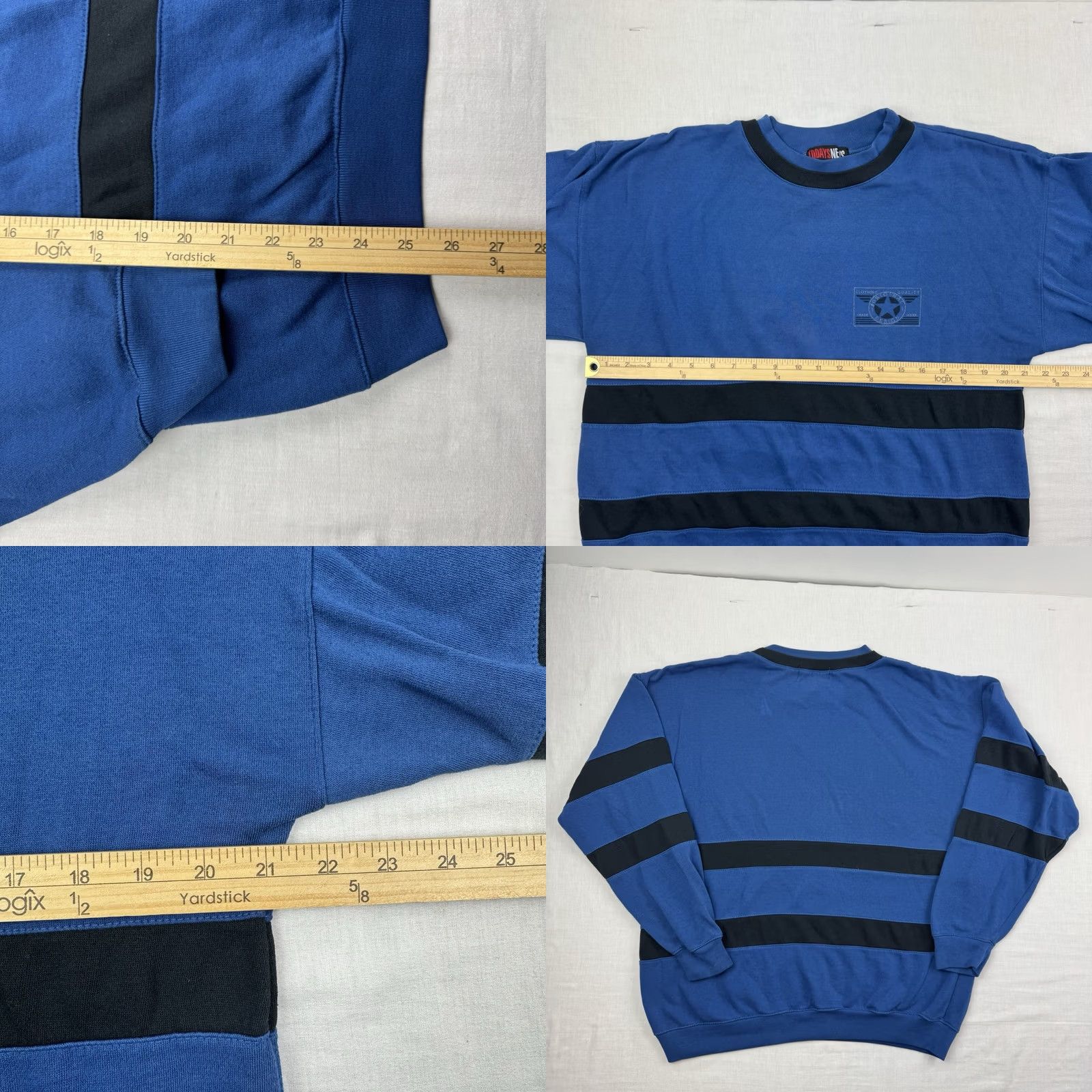 Vintage VINTAGE Today’s News Sweatshirt Adult Large Pullover 1980s Cut And Sew Crewneck Size US L / EU 52-54 / 3 - 8 Thumbnail