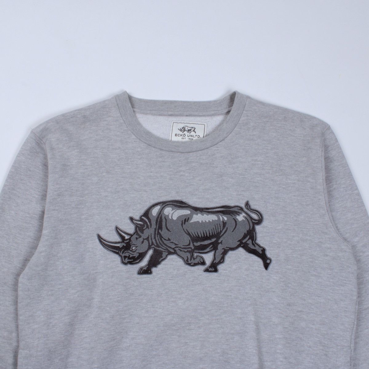 Ecko Unltd. × Vintage ECKO Unltd Vintage Big Logo Rhino Cotton Pockets Sweatshirt Size US L / EU 52-54 / 3 - 4 Thumbnail