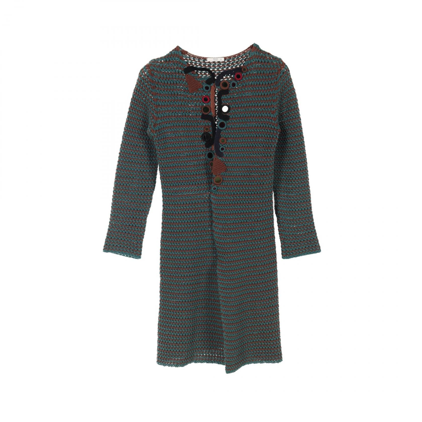 Prada Prada Cotton Cardigan Cotton Tops DUTY FREE for USA