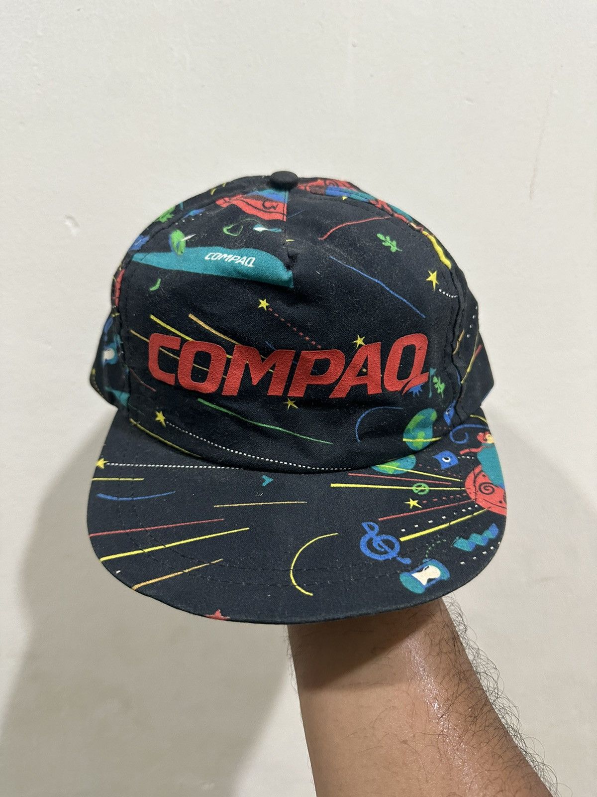 Vintage Rare 90’s Compaq Galaxy Space Over print Snapback Size ONE SIZE - 1 Thumbnail