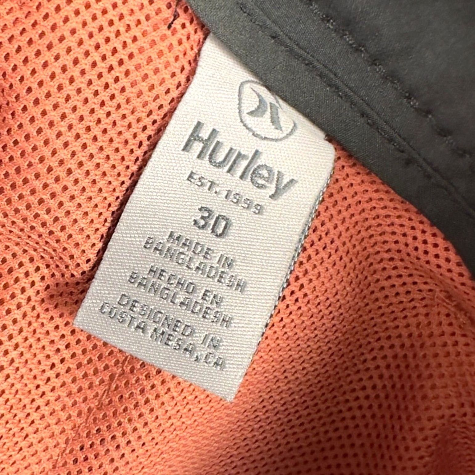 Hurley Hurley Mens All Day Hybrid Shorts 30 Orange Chino Stretch Flat Front Pocket NEW Size US 30 / EU 46 - 5 Thumbnail