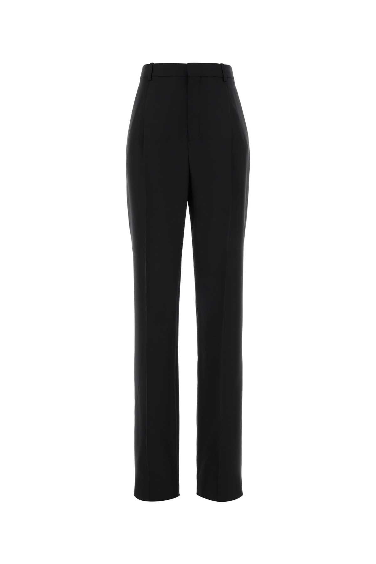 Saint Laurent Paris Black Wool Pant Size 30" / US 8 / IT 44 - 1 Thumbnail