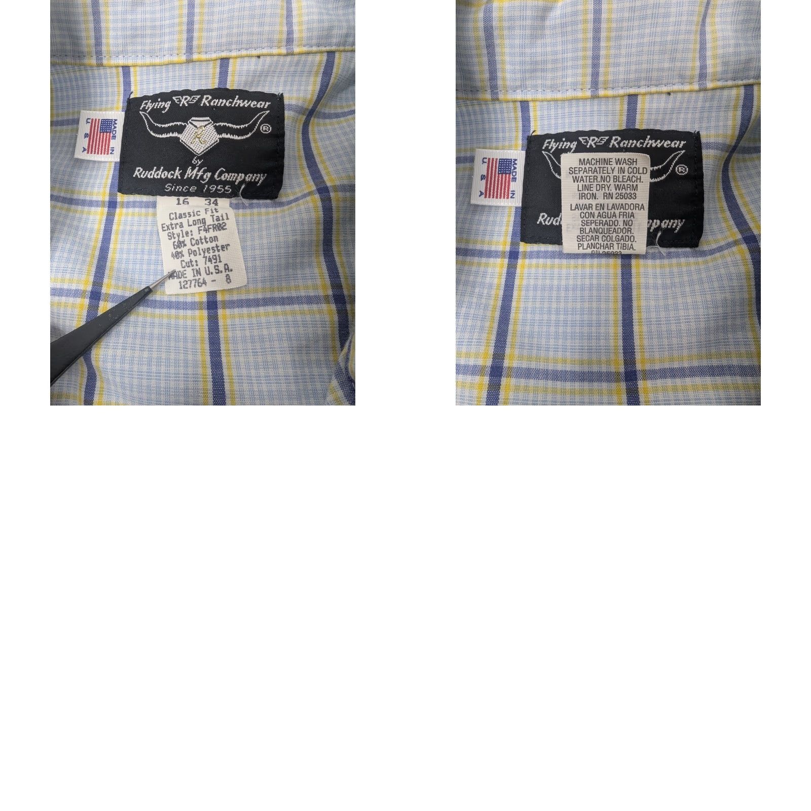 Vintage VINTAGE Flying R Ranchwear Plaid Pearl Snap Classic Western Cowboy Shirt L Red Men Button-Up 90s Cowboy Women? Wait end. Size US L / EU 52-54 / 3 - 8 Thumbnail