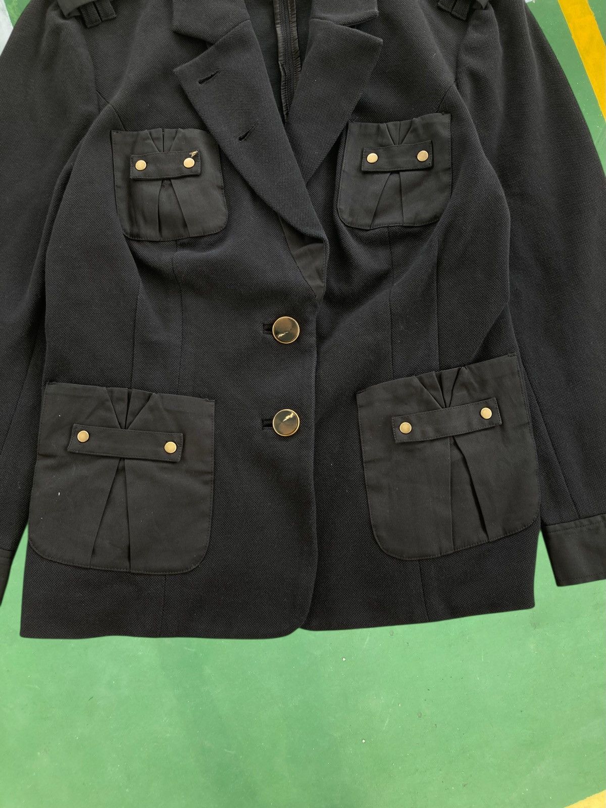 Diane von Furstenberg Structured Utility Blazer with Button Details Bondage Jacket Size M / US 6-8 / IT 42-44 - 3 Thumbnail