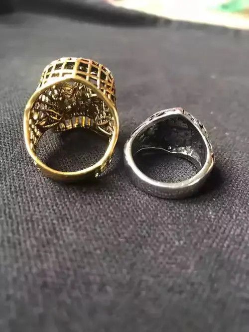 Jewelry × Vintage Retro Gothic Skull Rings Size ONE SIZE - 3 Thumbnail