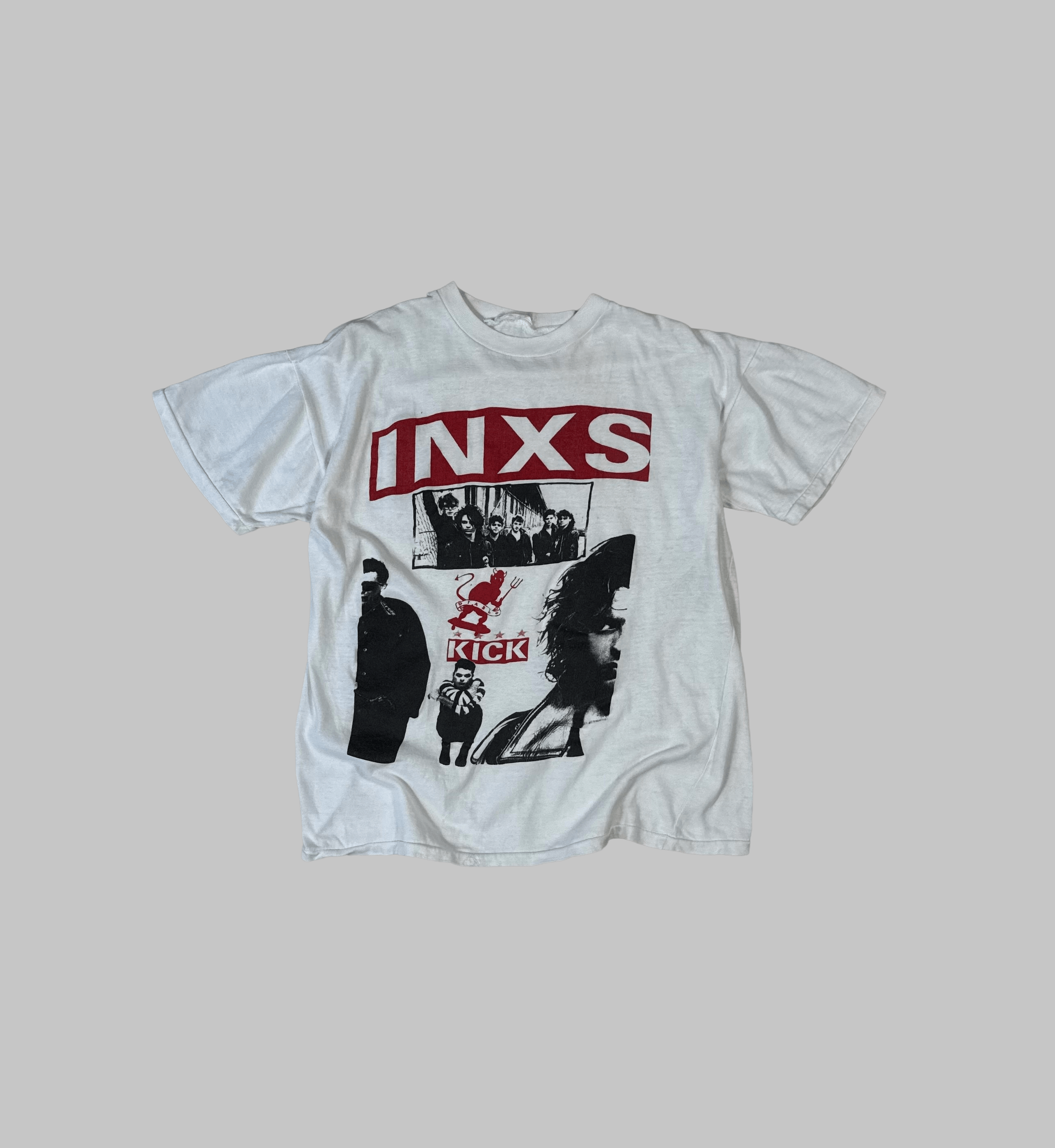 Band Tees INXS Kick Diablo 1987 Vintage 80s Australian Rock Band Size US M / EU 48-50 / 2 - 1 Thumbnail