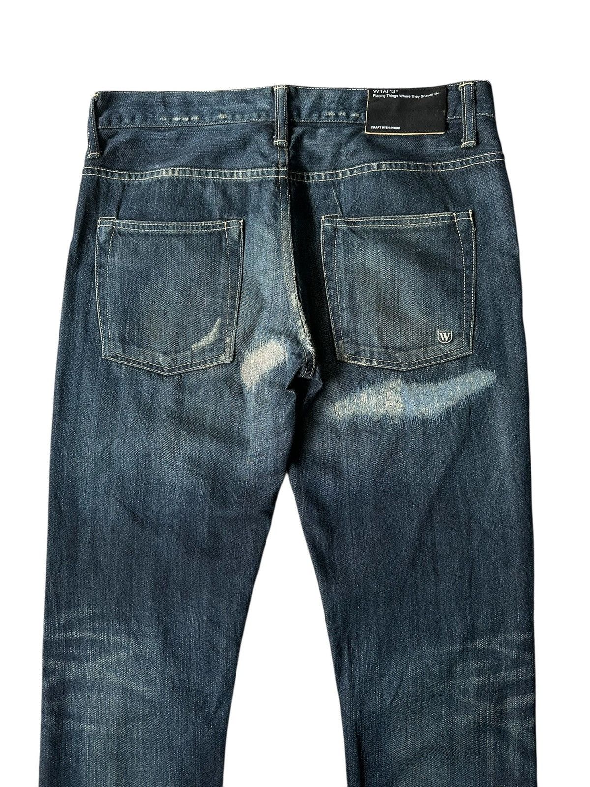 Wtaps 11SS - WTAPS '' Who Dares Wins '' trashed denim jeans Size US 32 / EU 48 - 6 Thumbnail