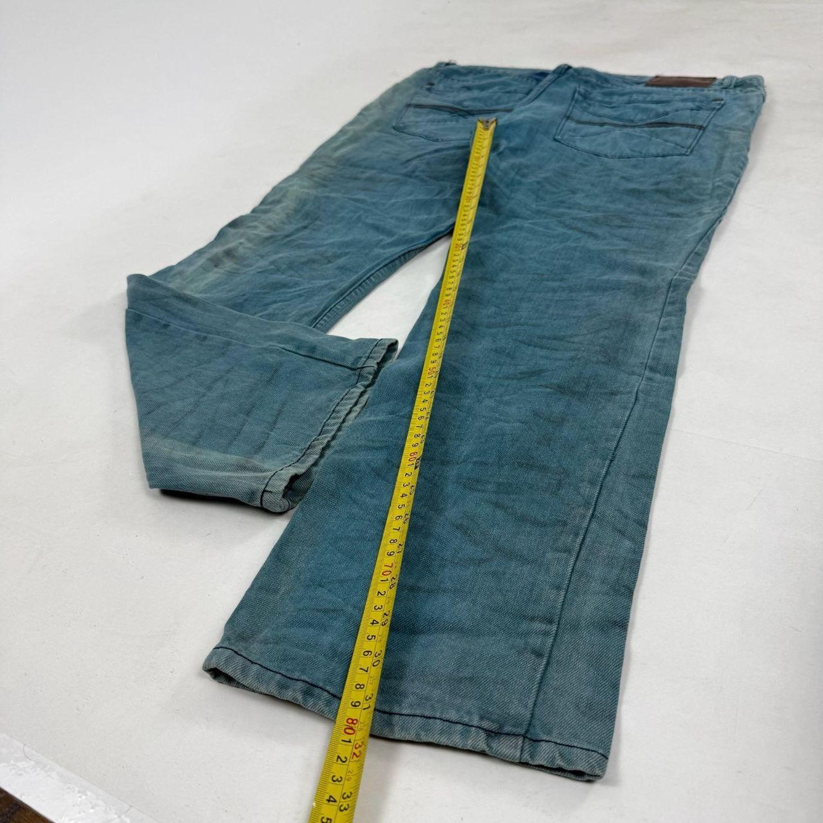 Japanese Brand × Le Grande Bleu (L.G.B.) × Vintage Vintage y2k grunge archive faded baggy wide leg cyber jeans Size US 40 / EU 56 - 3 Thumbnail