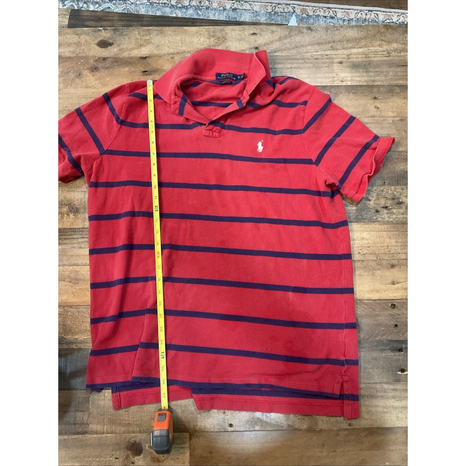 Ralph Lauren Polo Ralph Lauren Men’s XL Red Navy Stripe Classic Fit Size US XL / EU 56 / 4 - 7 Thumbnail