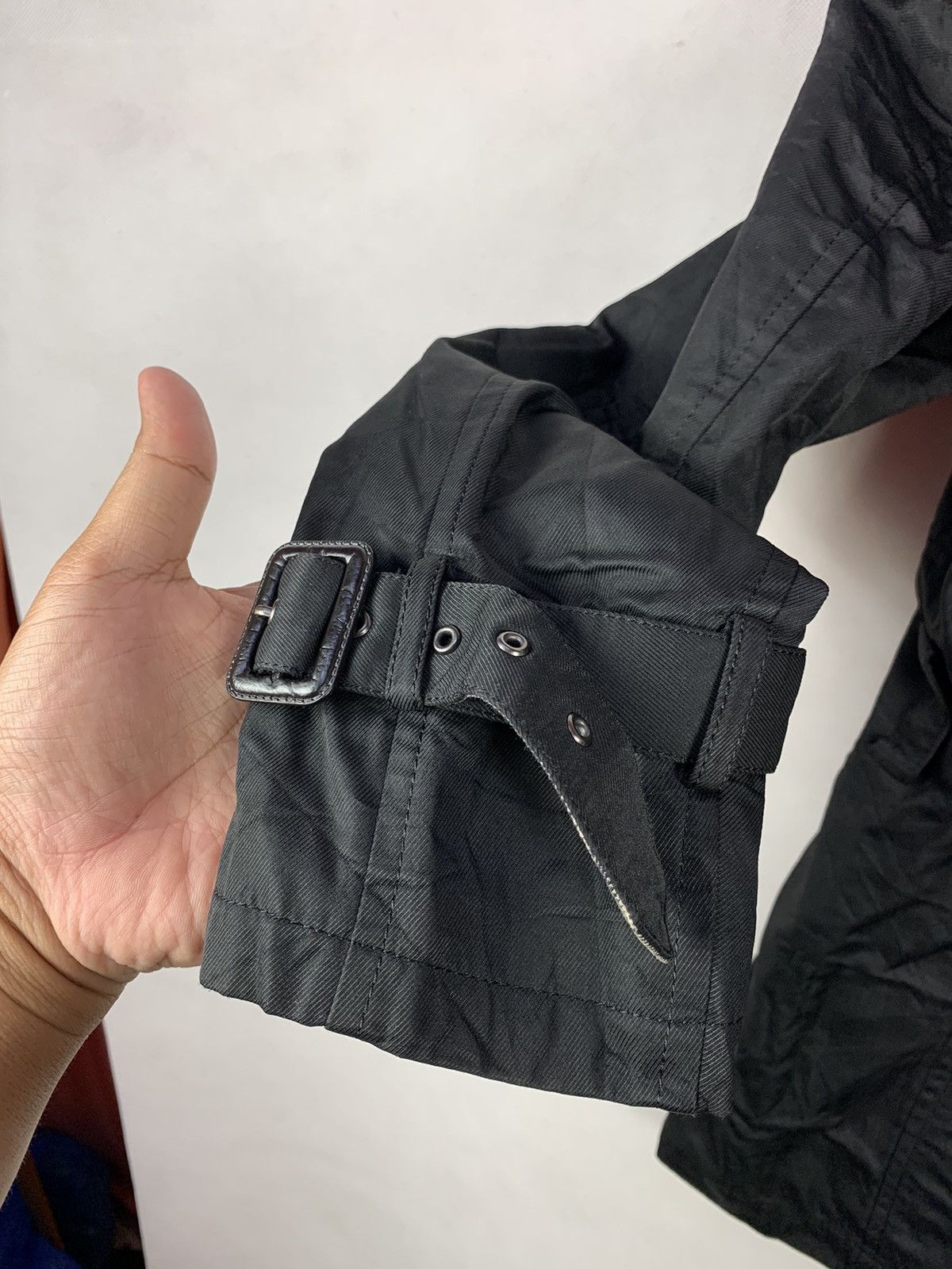 Japanese Brand Steals! Double Breasted Button Casual Waxed Jacket Coat Size US S / EU 44-46 / 1 - 6 Thumbnail