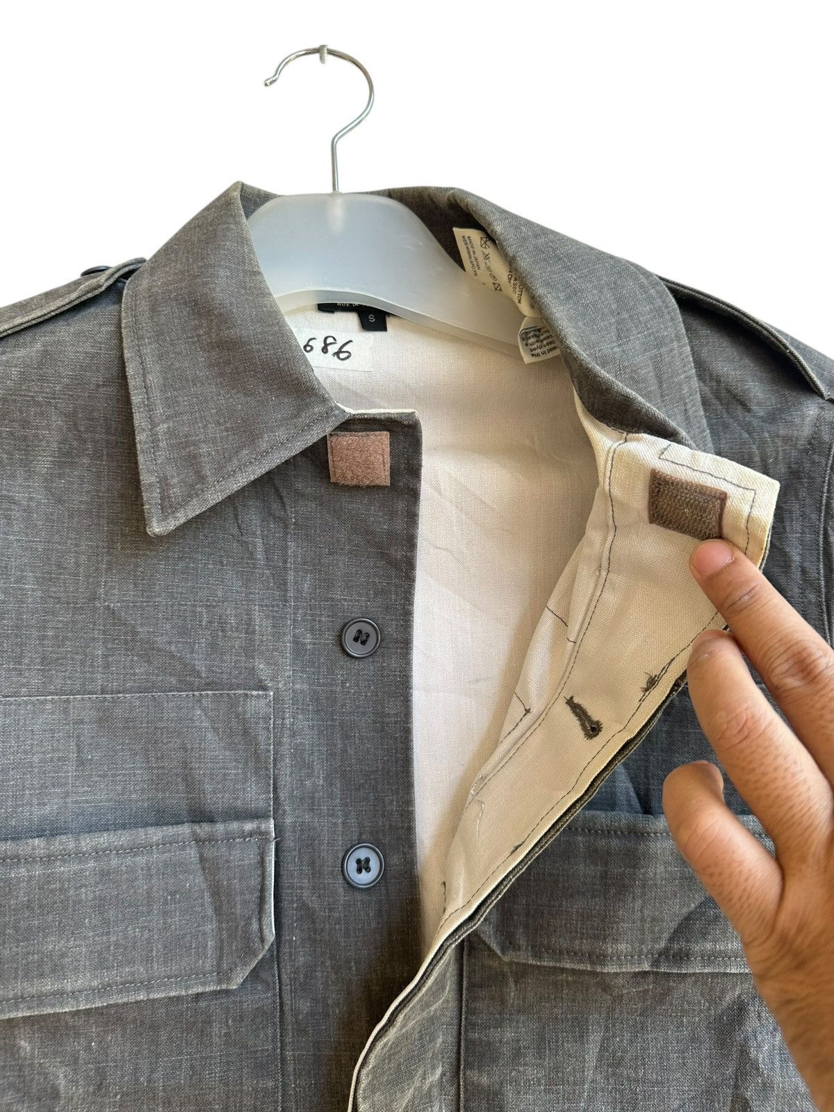 A.P.C. Vintage A.P.C Military Utility Epaulette Overshirt Size S / US 4 / IT 40 - 3 Thumbnail