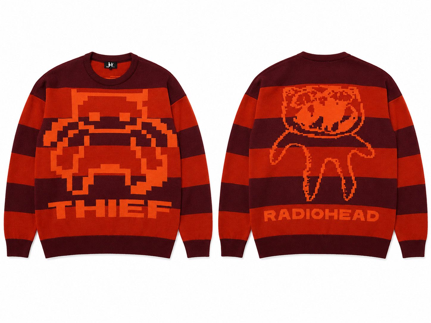 Other Pixel Bear Thief Red Striped Jumper Size US M / EU 48-50 / 2 - 1 Preview