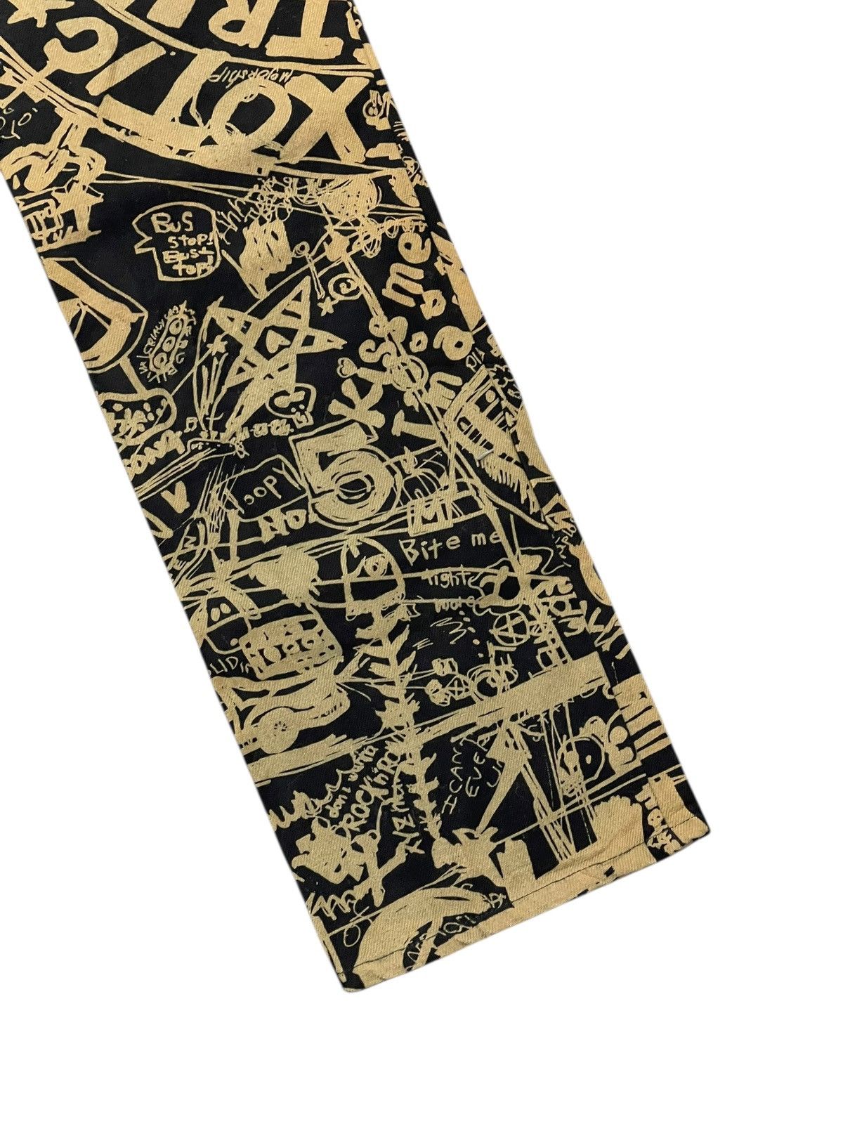 Japanese Brand Slim Jeans World Wide Love Japan Pop Art 4🟦0 Size US 29 - 10 Thumbnail