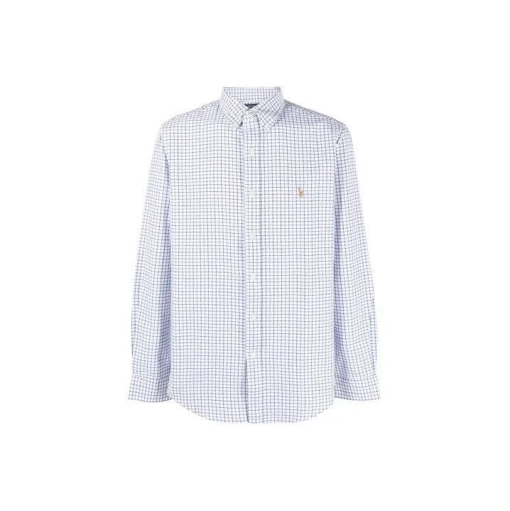Polo Ralph Lauren Polo Ralph Lauren Check Logo Embroidered Long-Sleeve Shirt Size US XXL / EU 58 / 5 - 1 Thumbnail