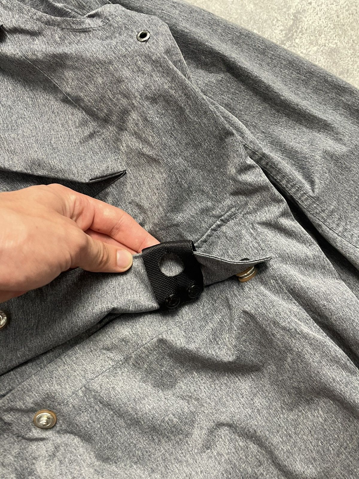 MA.STRUM × Massimo Osti RARE! Ma.Strum Torch Jacket Hooded Gray Shimmer Size US XL / EU 56 / 4 - 7 Thumbnail