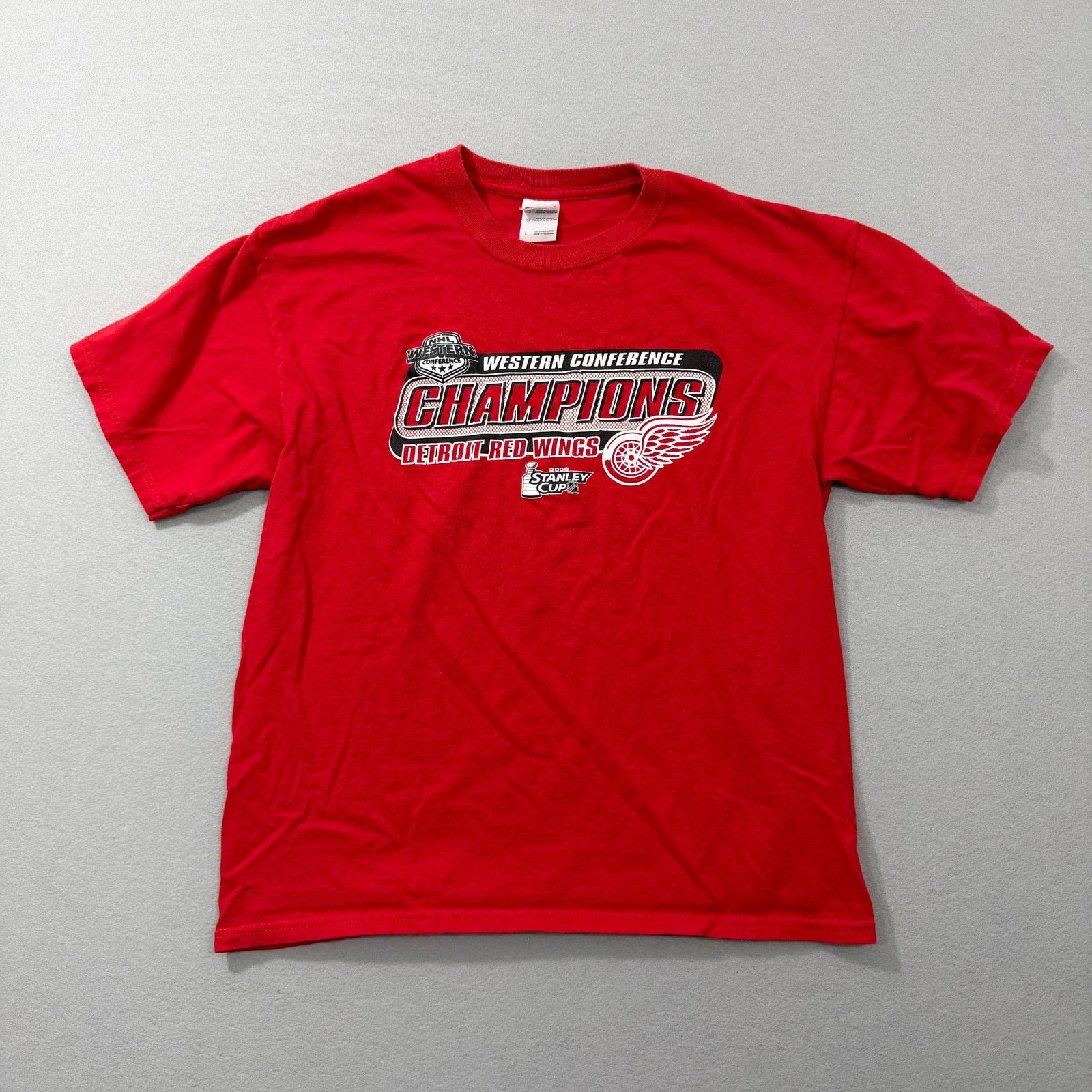 Vintage Vintage Detroit Red Wings 2008 Stanley Cup Champions Shirt Size US L / EU 52-54 / 3 - 1 Thumbnail