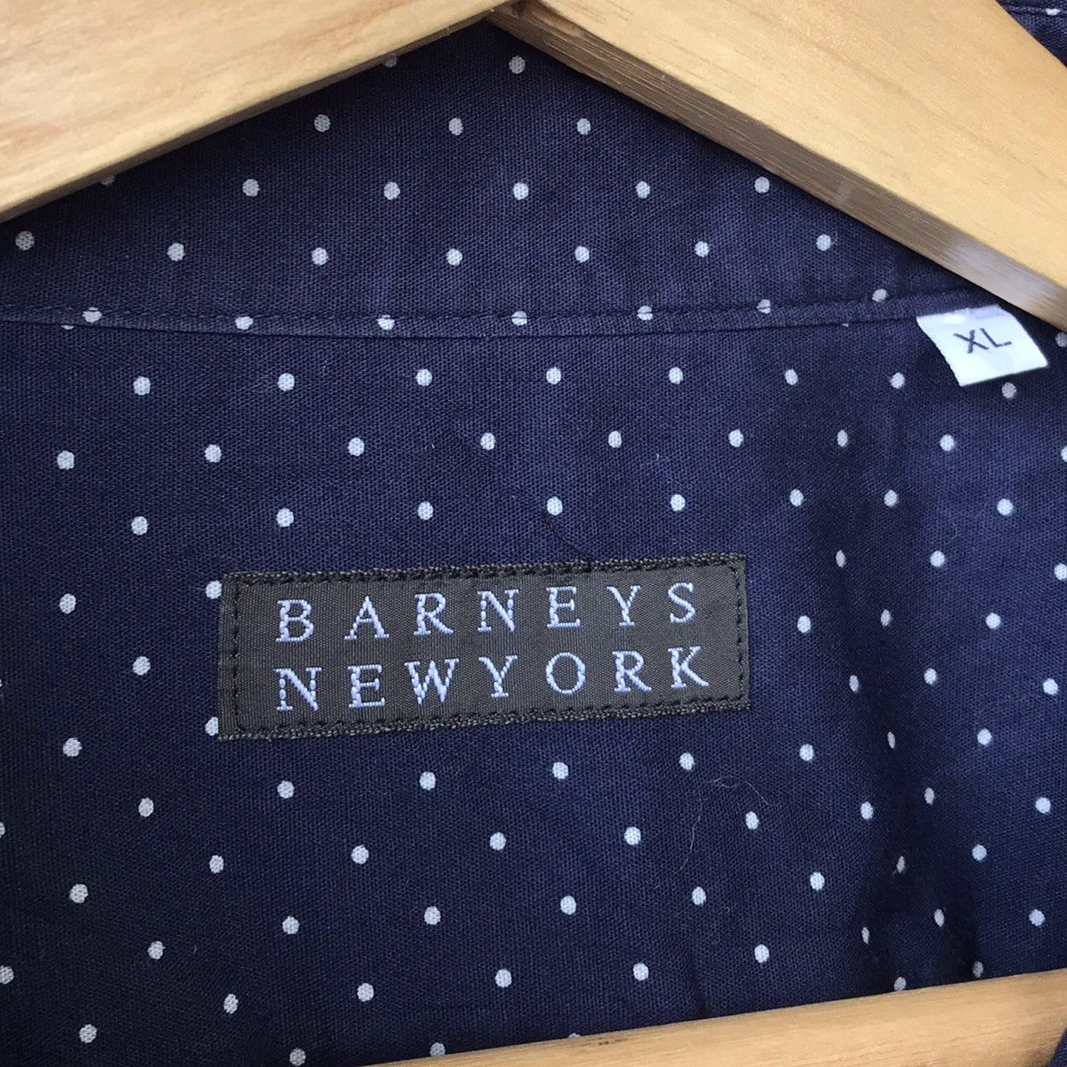 Barneys New York × Indigo Barneys New York Japanese Wabash Dot Indigo Shirt Size US XL / EU 56 / 4 - 7 Thumbnail