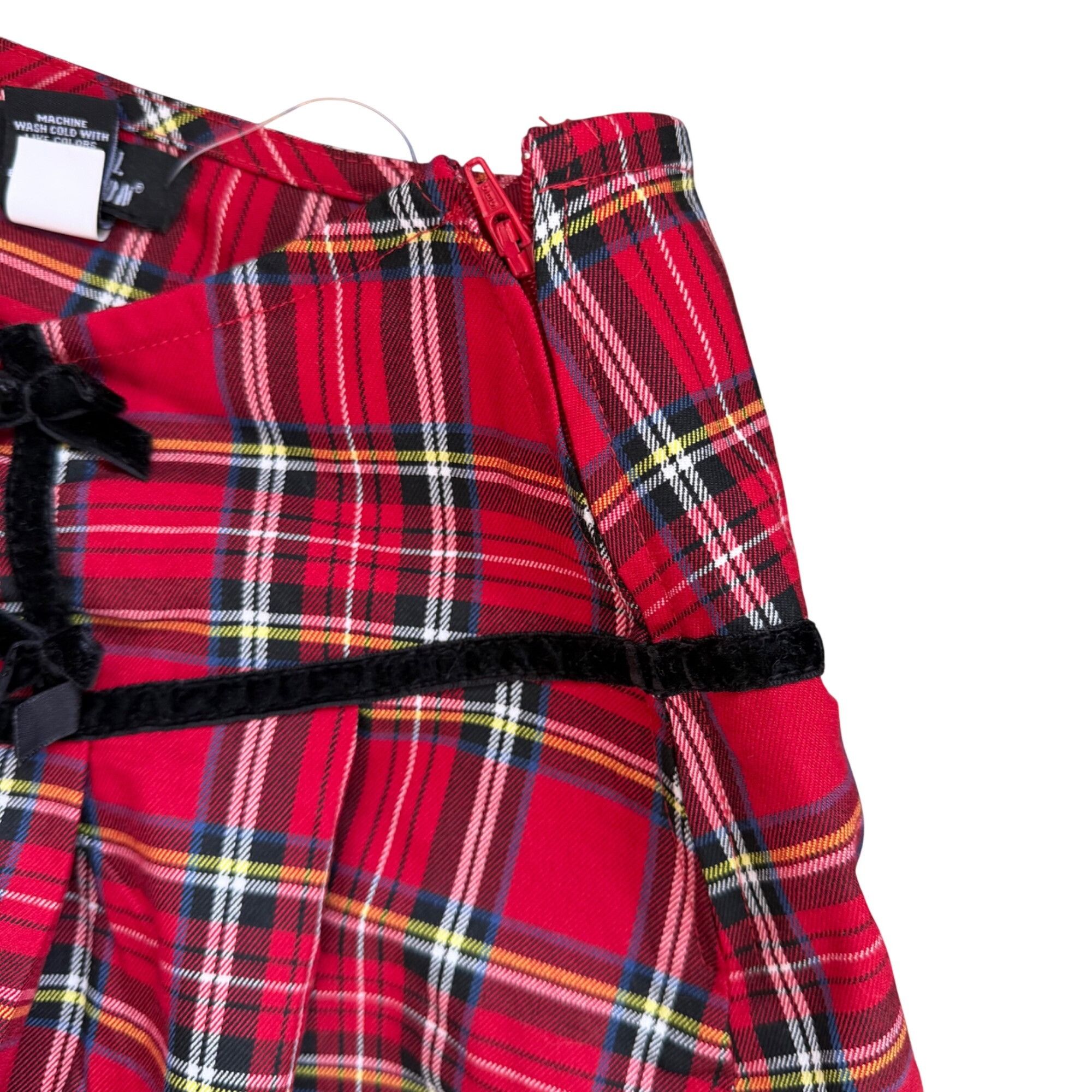 Other Social Collison Punk Plaid Pleated School Girl Mini Skirt S Size 25" / US 0 / IT 36 - 3 Thumbnail